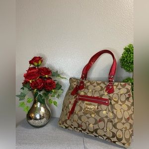 Coach poppy secret admirer tote